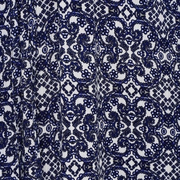 Lulu's Mandala Daydream Blue/White Maxi Dress - Picture 8 of 9